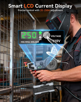 PLOWIC gasless operation demonstrates flux-core wire feeding for versatile DIY projects.