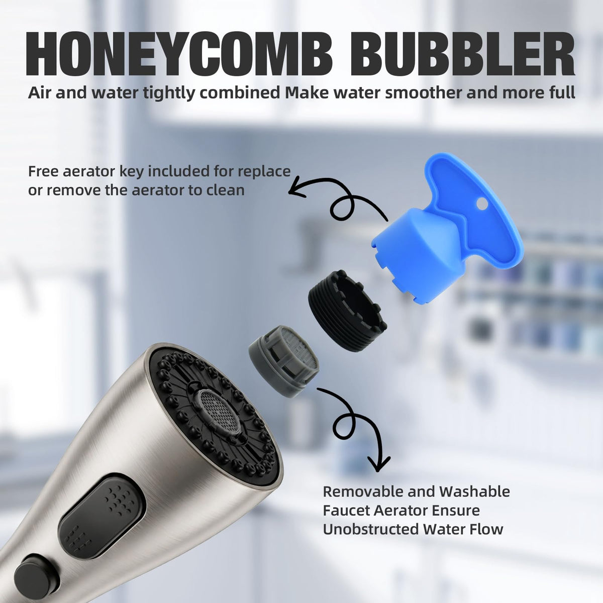 Plubserrve ergonomic grip supports secure handling while wet