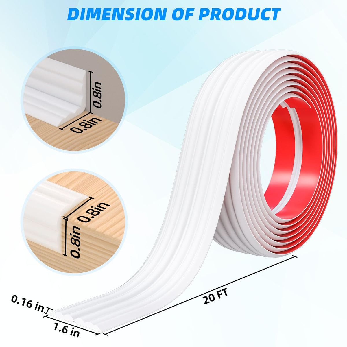 Pluden easy-peel-and-stick installation demonstrated on a clean wall surface.