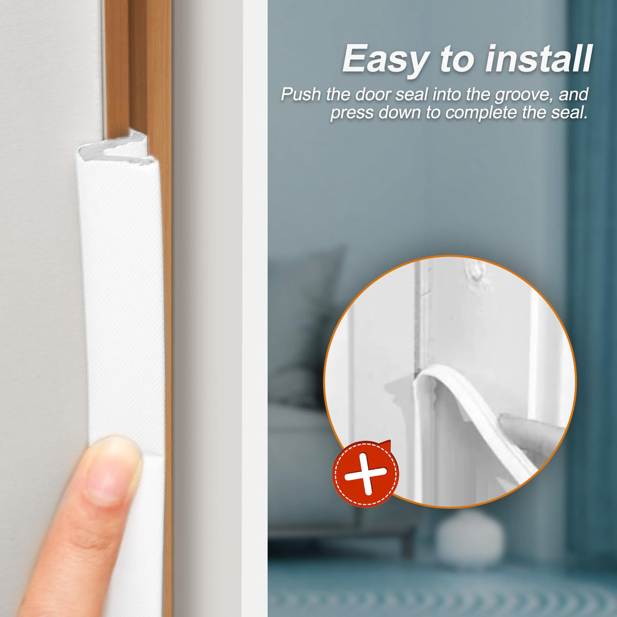 Pluden groove installation guide demonstrates easy door setup