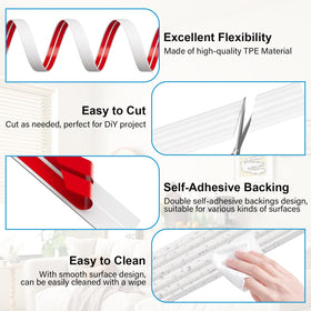 Pluden premium TPE wall molding trim showing softness and wear resistance.