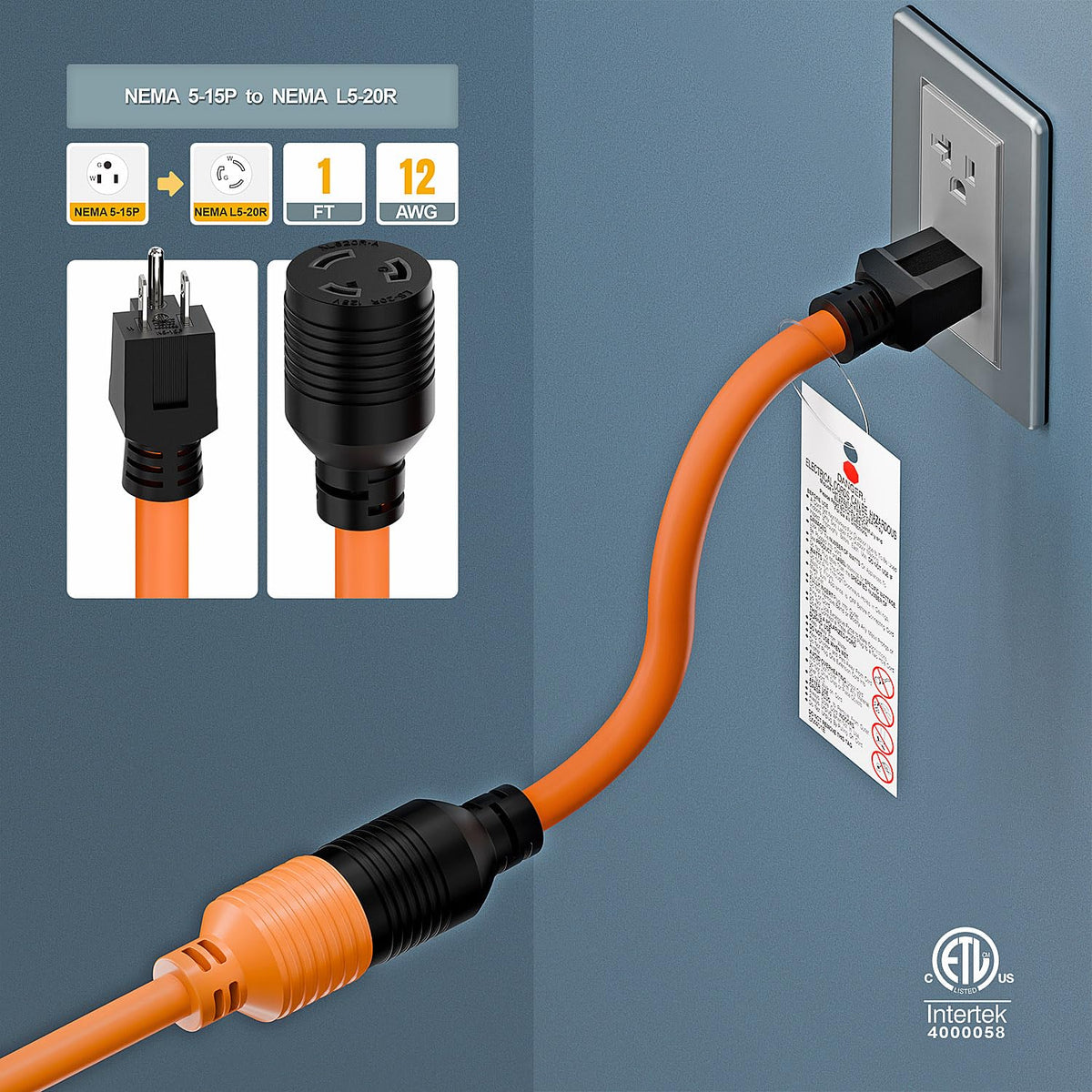 Plugrand color-contrast adapter image suits portable use in workshops or venues