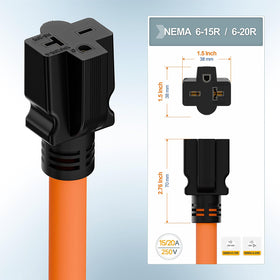 Plugrand compact 4-prong adapter for versatile power configurations