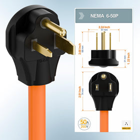 Plugrand brass blades and molded jacket for secure, long-lasting connections.