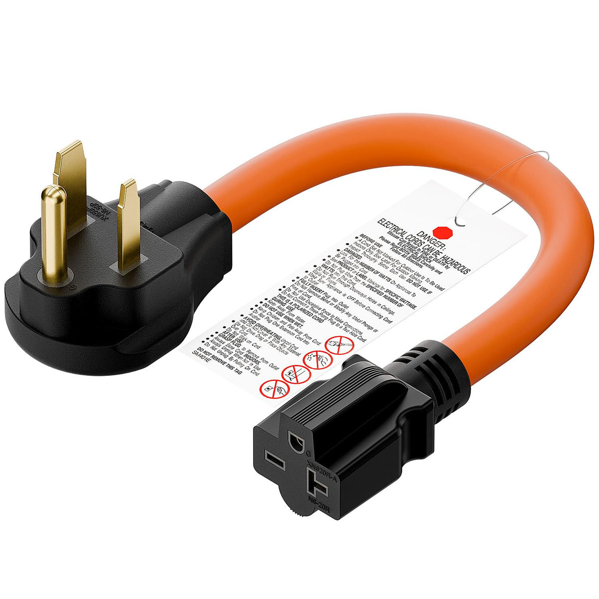 Plugrand NEMA 6-50P to 6-20R adapter cord for welding equipment, reliable power transfer.