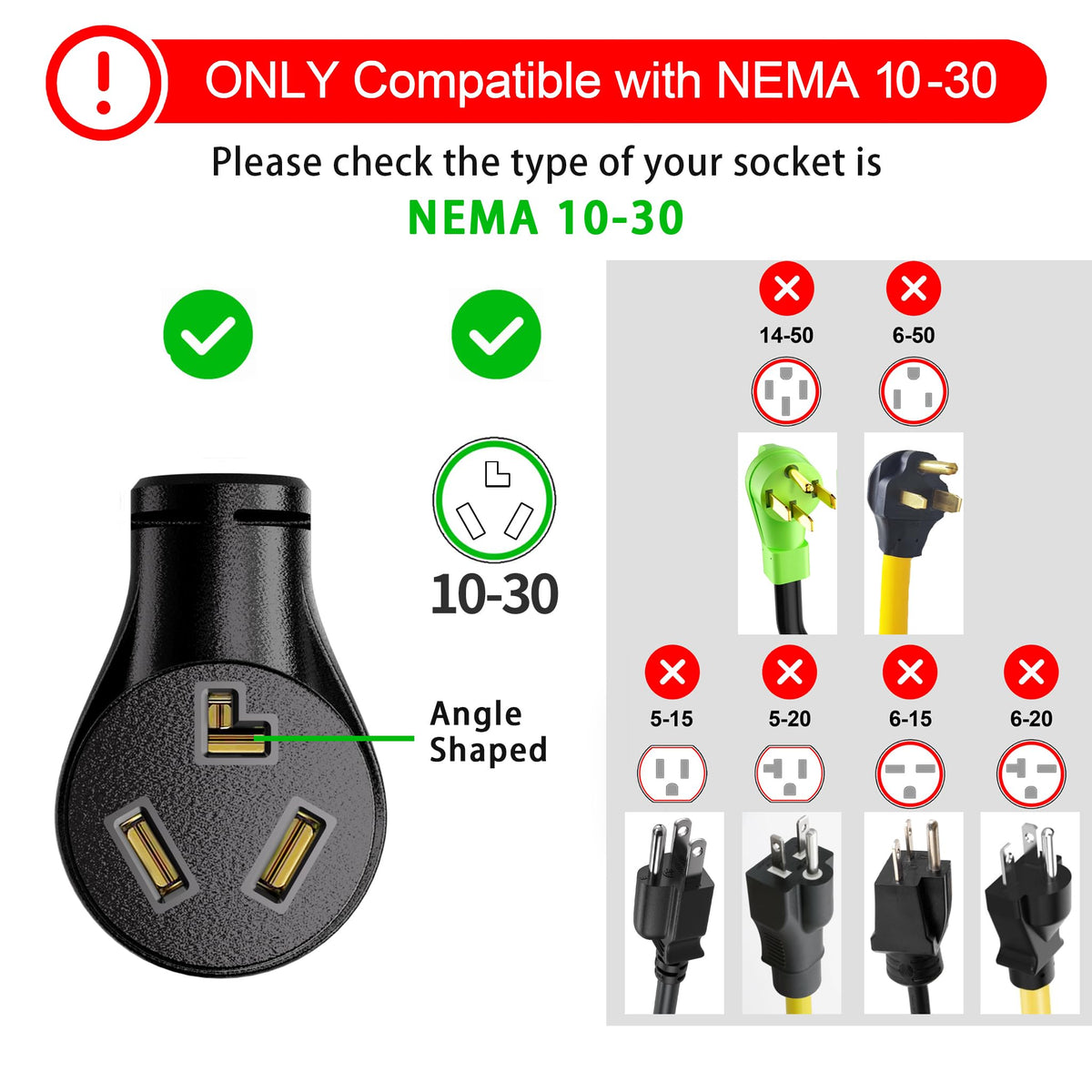IP65-rated shell on PlugSaf dryer adapter resists moisture and dust