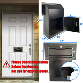 Plugsharge Door Drop Box rear access shows convenient access from both sides.