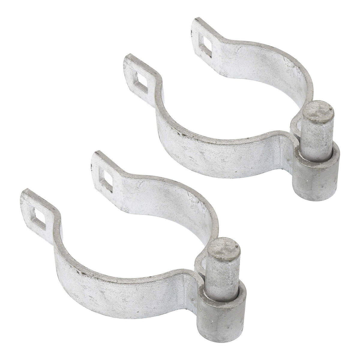 Plum Fittings galvanized finish hinge close-up highlighting rust resistance for long-lasting use.