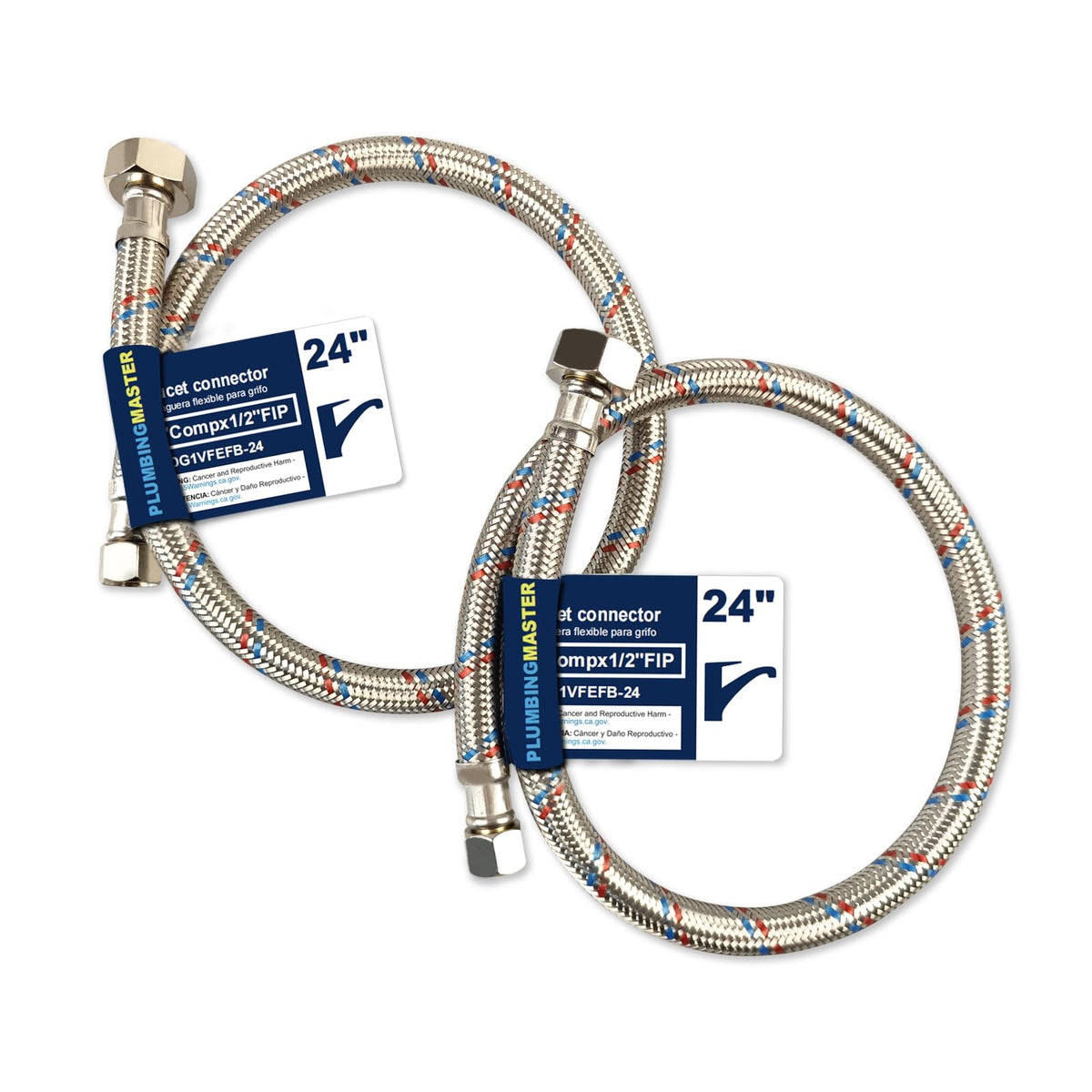 PLUMBINGMASTER 3-8in female compression connection ready for quick installation.