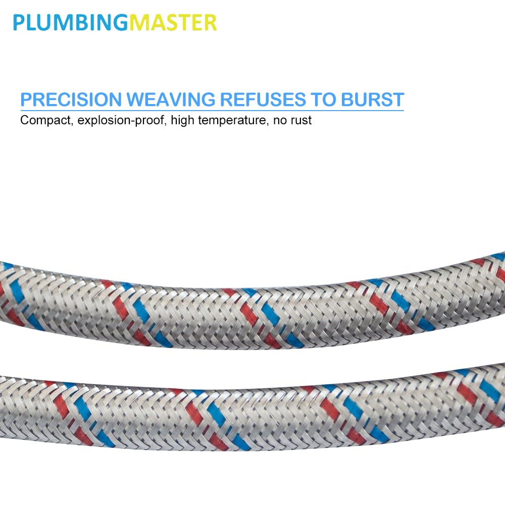 PLUMBINGMASTER Lead-free supply line suitable for modern kitchens and bathrooms.