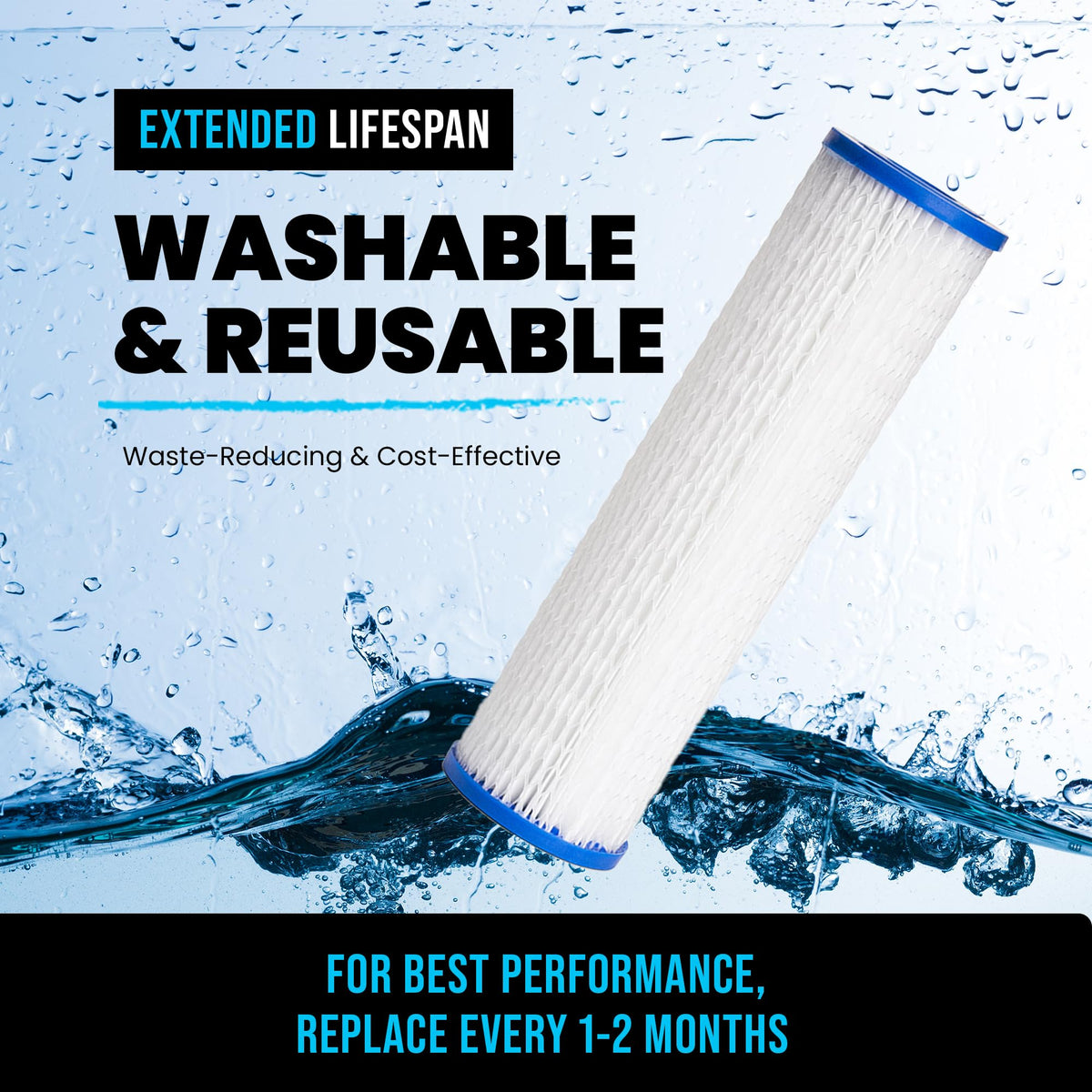 Ice bath filtration maintains clear water during cold sessions.