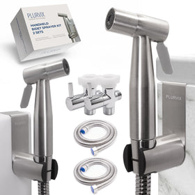 Plurvix bidet sprayer hose assembly showing easy connect and smooth operation for daily cleaning.