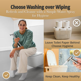 Plurvix bidet sprayer hose connection illustrating leak-resistant setup for reliable performance.