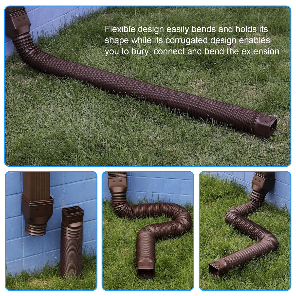 Plusgutter split design allows easy rotation for versatile installation.