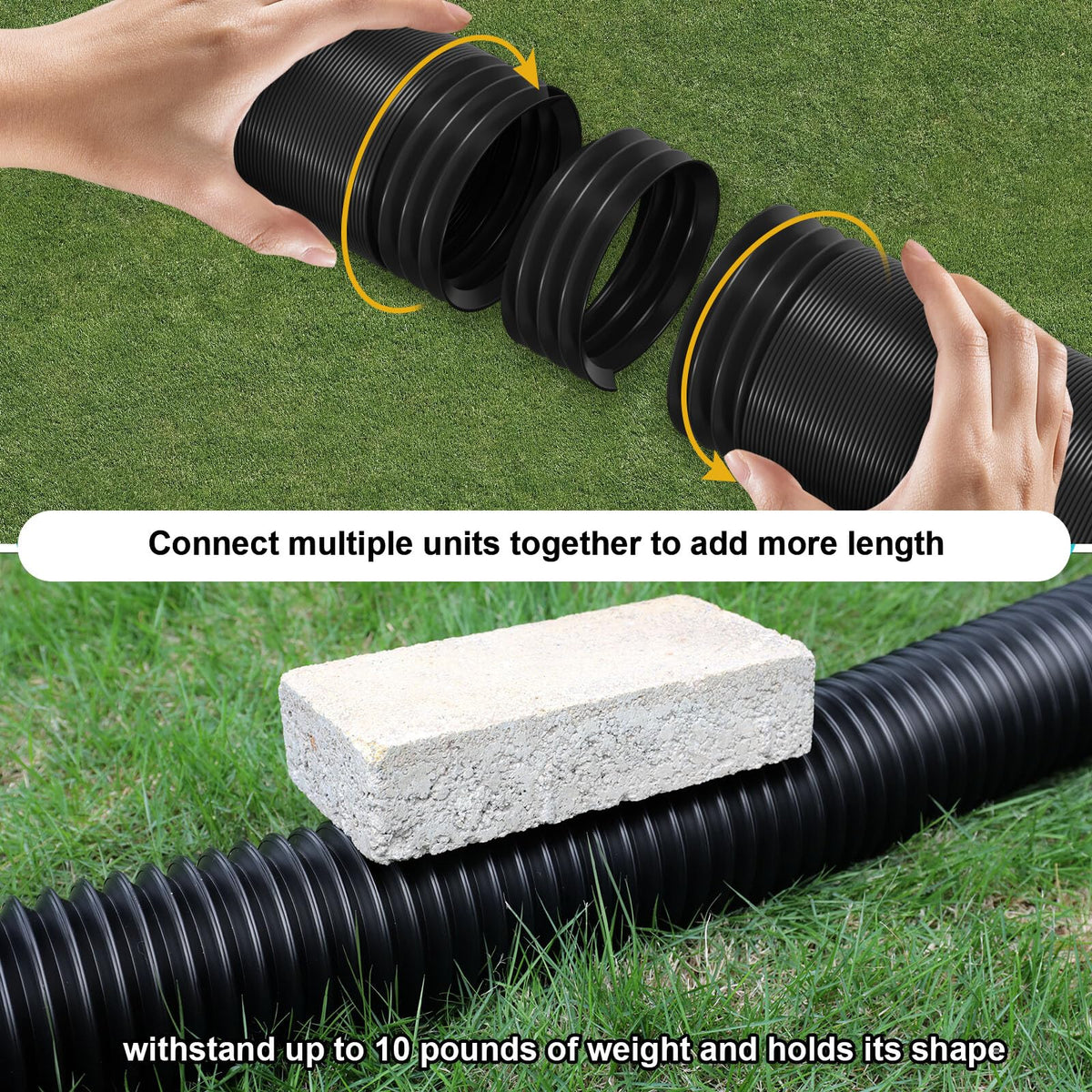 PlusGutter connector and adapters kit enables secure, customizable drainage