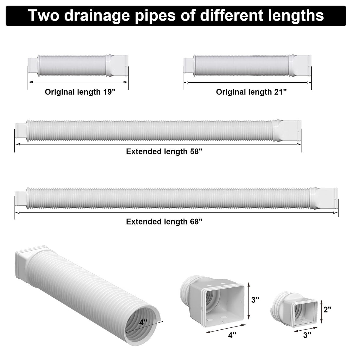 PlusGutter downspout extender ready for ground burial
