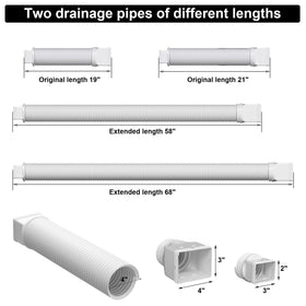 PlusGutter downspout extender ready for ground burial