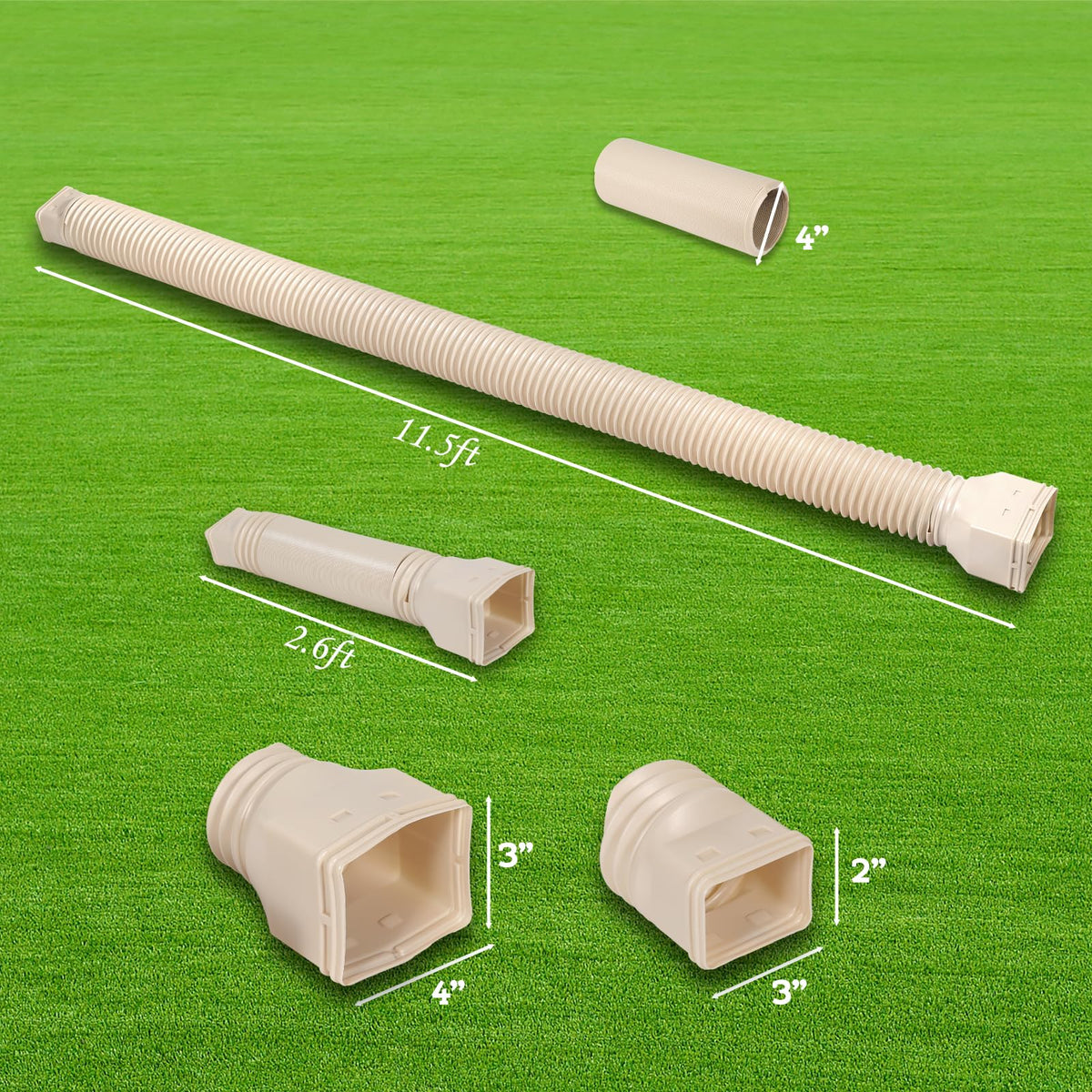 PlusGutter sturdy PE material withstands harsh weather and heavy rain