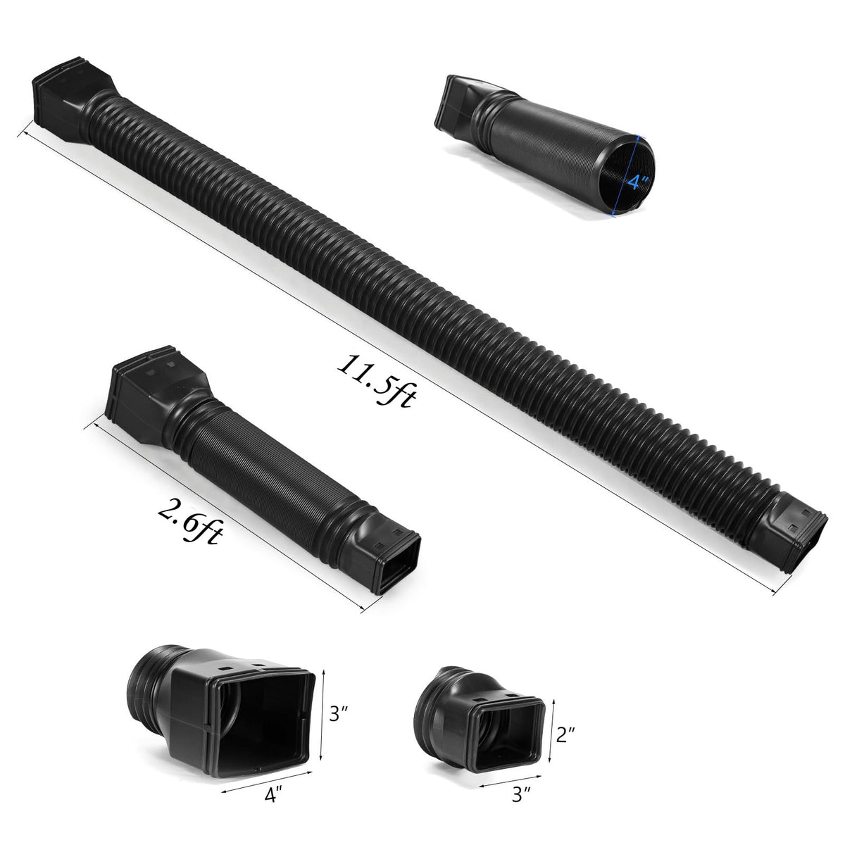 Plusgutter downspout extender stored compactly after use