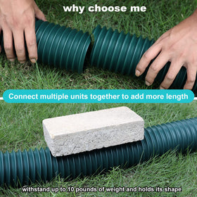PlusGutter thickened PE material delivers sturdy performance in outdoor weather.