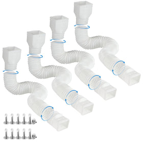 Plusgutter downspout extensions extendable length enables versatile drainage setups.