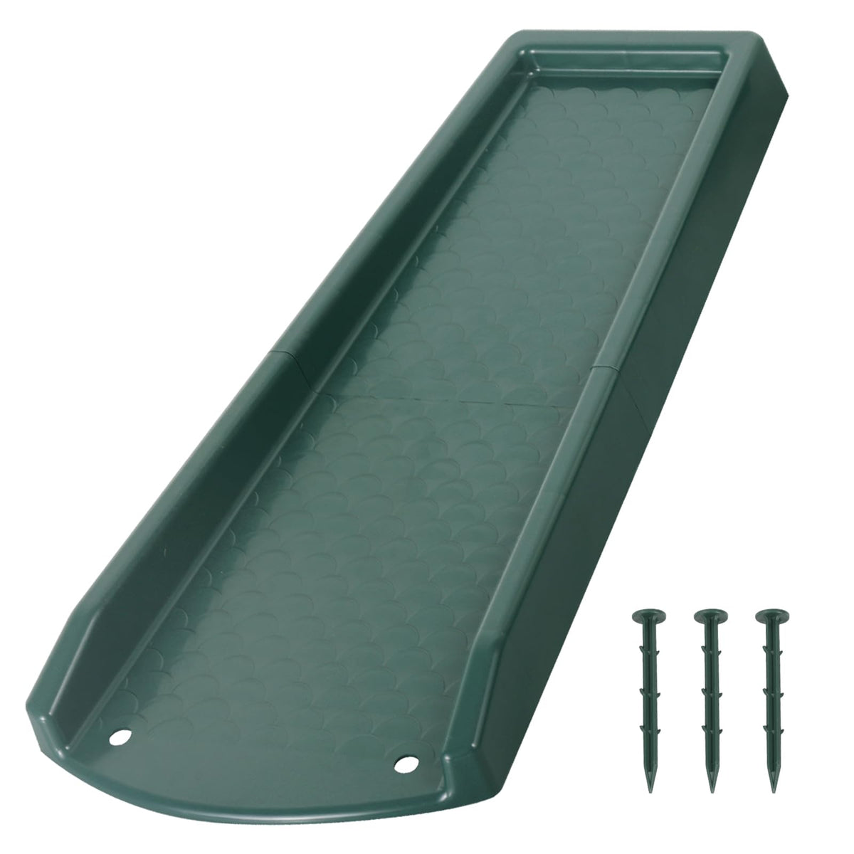 PlusGutter splash block front view demonstrates durable construction for reliable water diversion.