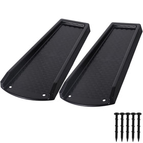 Plusgutter downspout splash block, side view, durable protection for your foundation.