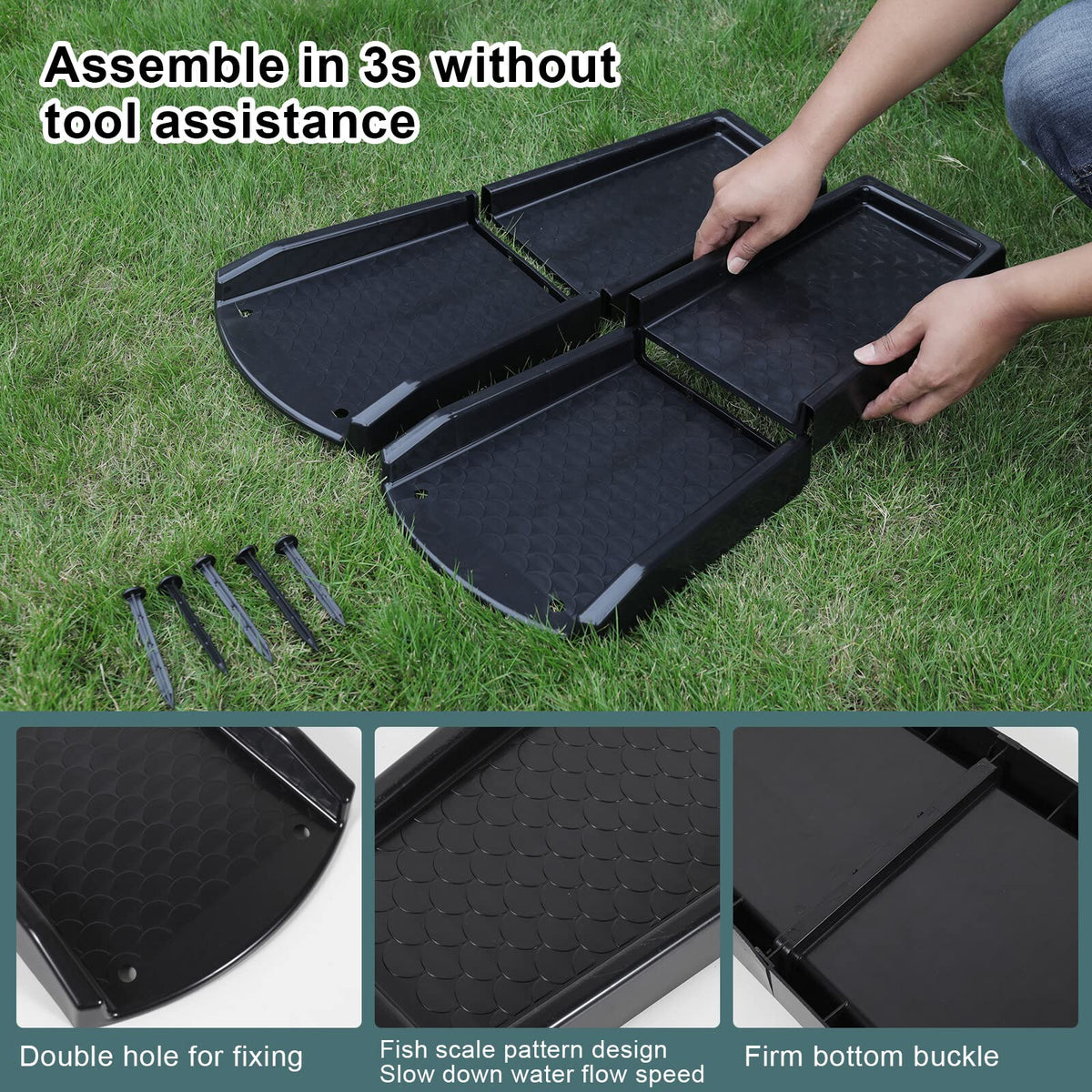 Thickened PE material resists deformation under harsh weather conditions.