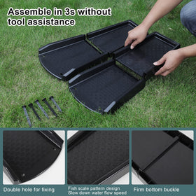Thickened PE material resists deformation under harsh weather conditions.