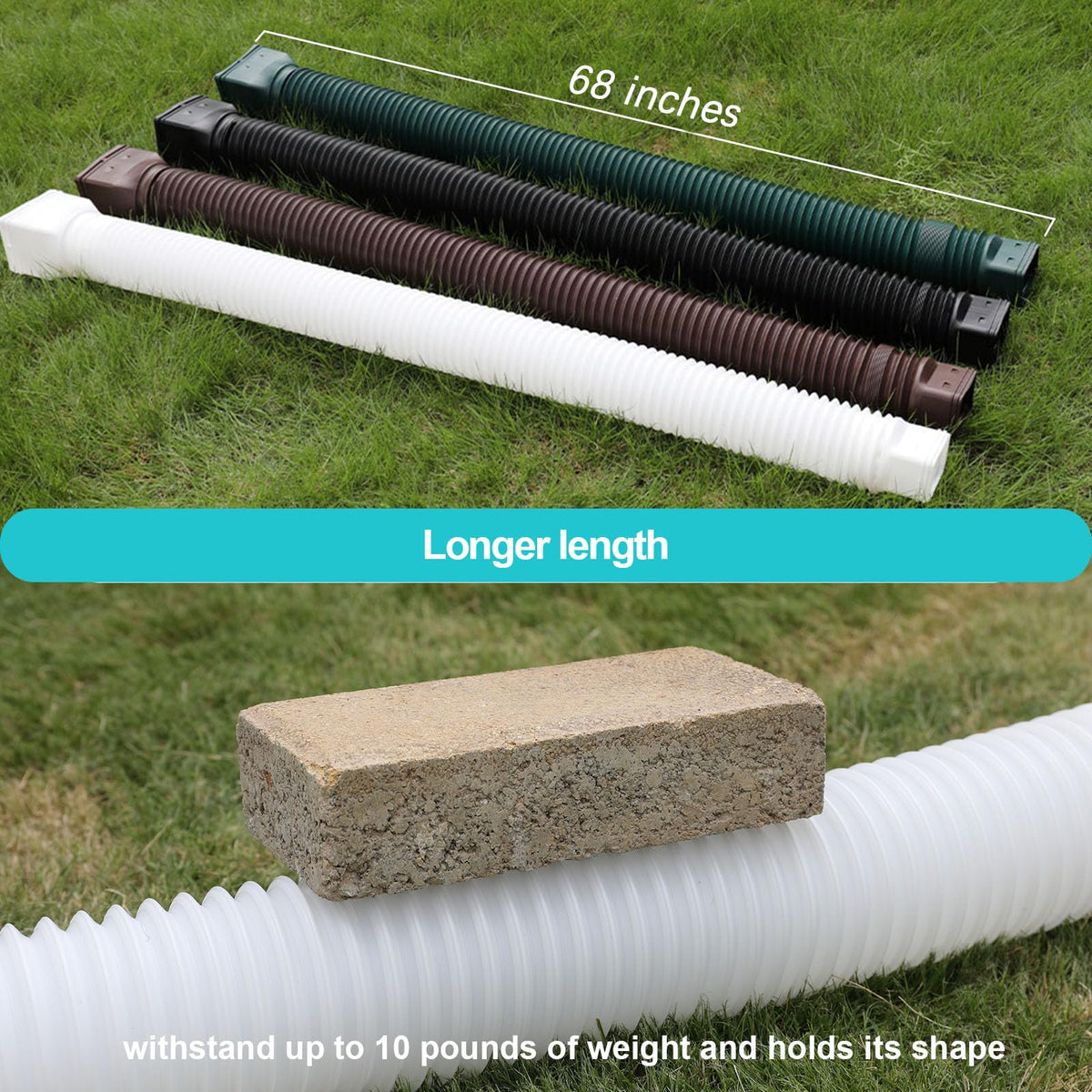 Plusgutter thickened PE material illustrates sturdy outdoor performance