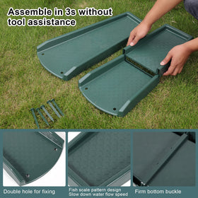 Plusgutter durable PE material withstands harsh weather and deformation.