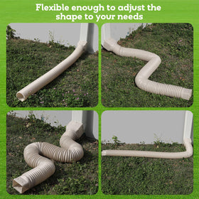 PlusGutter weather resistant extender withstands snow and sun without cracking.