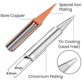 Plusivo Soldering Iron Kit desoldering pump helps clean joints without damage