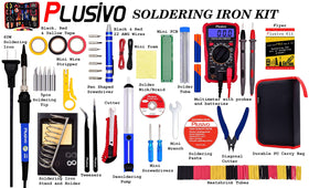Plusivo Soldering Kit bonus accessories ebook adds practical DIY guidance
