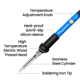 Plusivo Soldering Kit carry bag keeps tools organized and portable