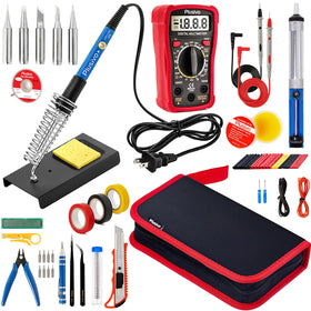 Plusivo Soldering Kit multimeter enables safe circuit testing and accurate readings