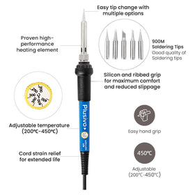 Plusivo Soldering Kit solder wire ensures steady filler for electronics projects