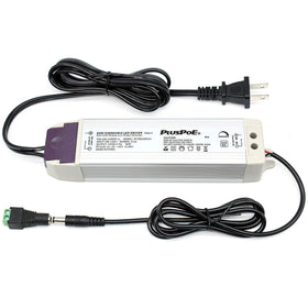 Pluspoe 24V LED dimmable driver front view for strip lighting.
