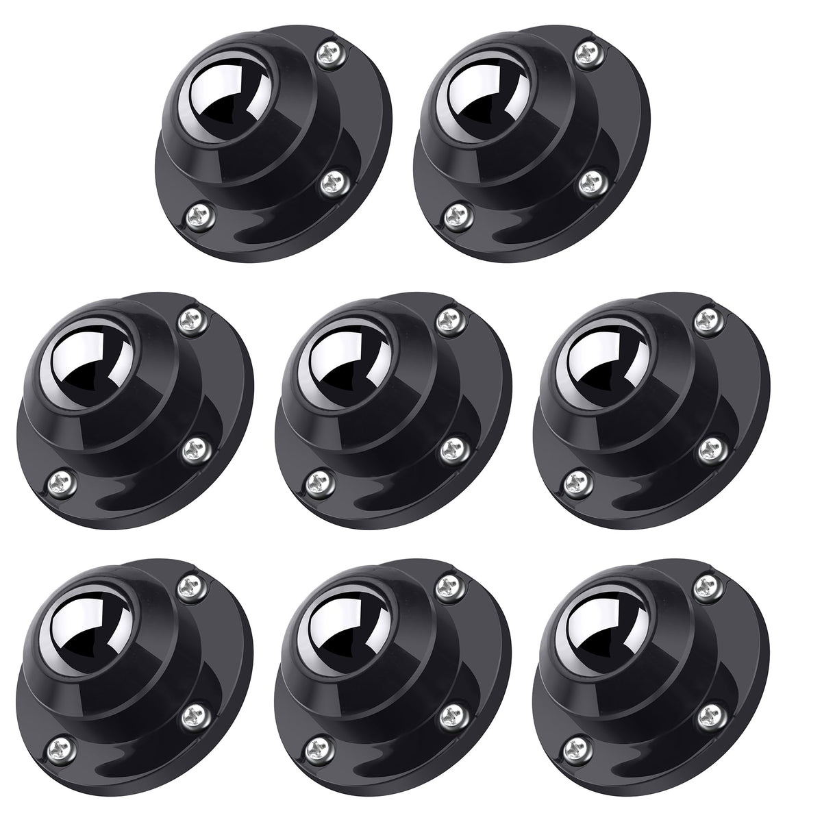 PlusRoc 8-pack anti-rust wheels for easy furniture movement.