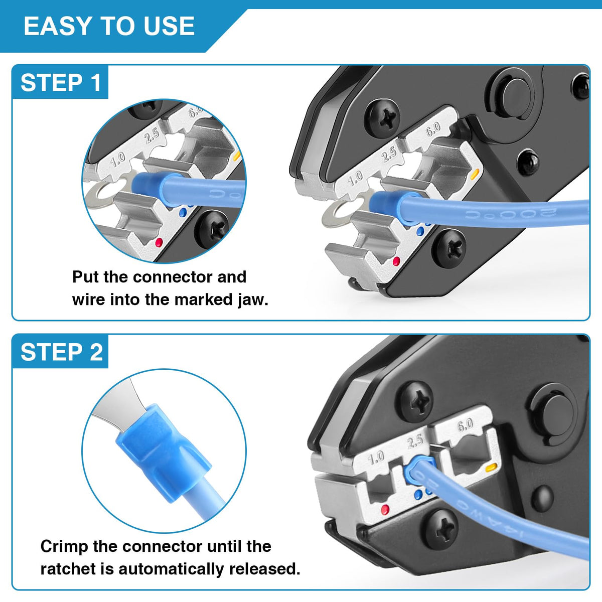 Plustool compact, durable design suits home, automotive repair, and appliance wiring