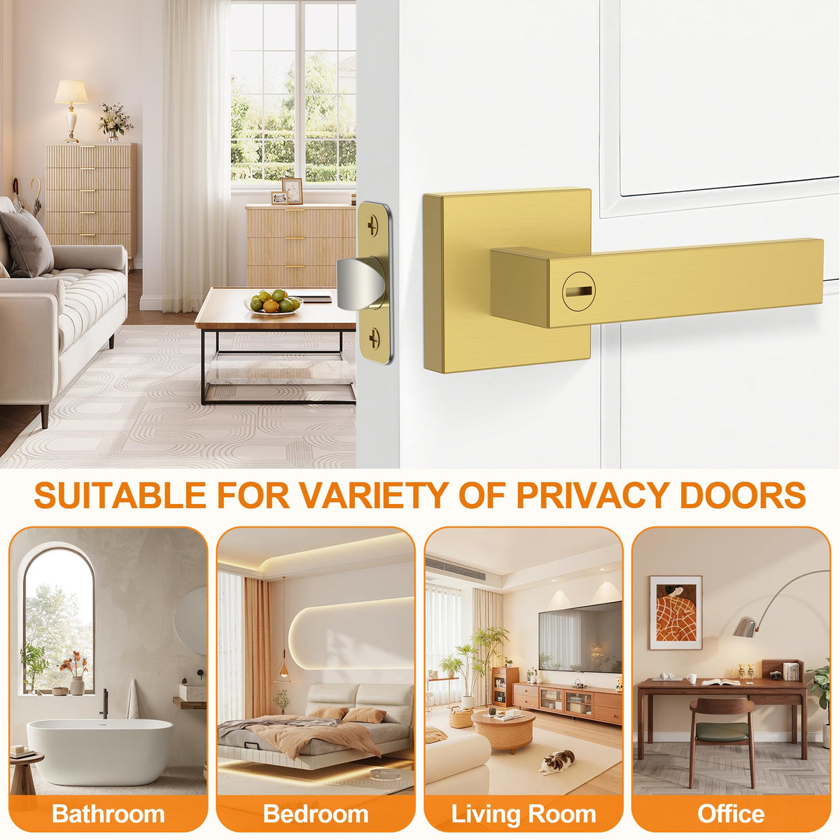 Plustool installation with screwdriver shows quick, tool-free setup on standard doors.
