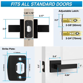 Plustool lever 123 mm with 61 mm rosette for fit