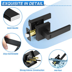 Plustool reversible door handle left-right for effortless installation on any door