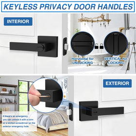 Plustool reversible lever works on left and right doors.
