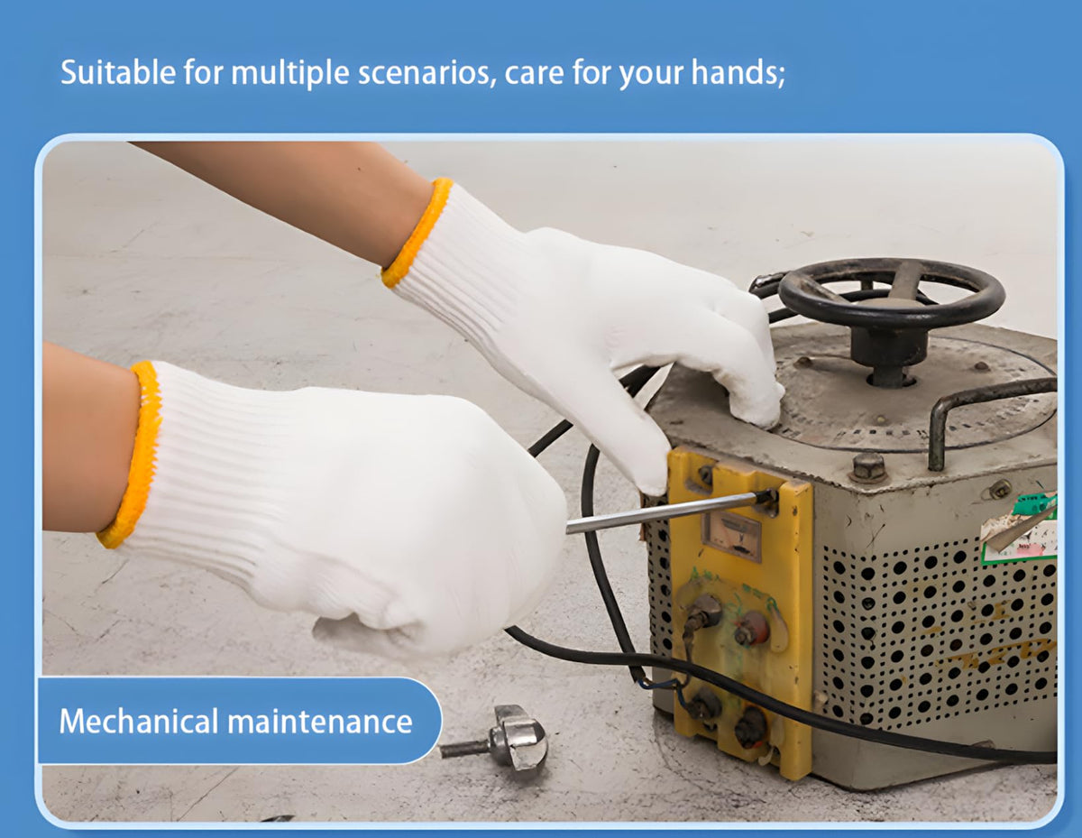 PLWJK safety gloves washable durable fabric demonstrates easy maintenance.