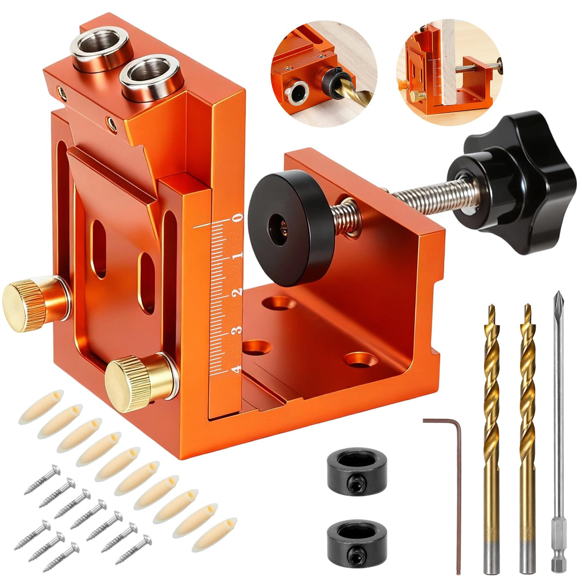 Plyvuir pocket hole jig kit creates precise 15-degree joints for cabinets.