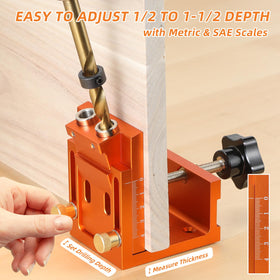 Plyvuir jig kit includes extension rod and hardened sleeves.