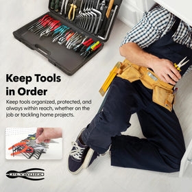 Plyworx trim-to-fit design adapts to various drawer depths and sizes.