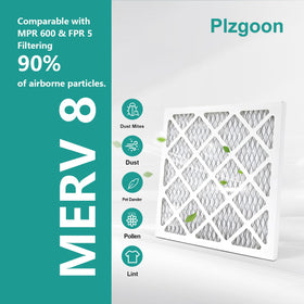 Plzgoon MERV 8 filter in use demonstrates steady particle interception