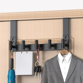 PMMASTO bathroom organization with towels and robes hanging neatly.